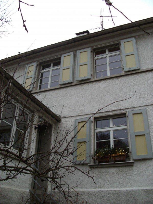 PaX Fenster mit Sprossen und Klappladen